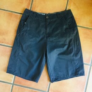 Micros long charcoal gray chino skater shorts 32